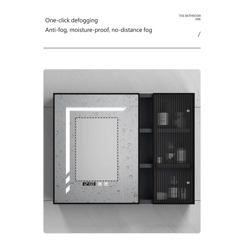 Gray Cares 31.5" Single Bathroom Vanity Set with Mirror - Image 7