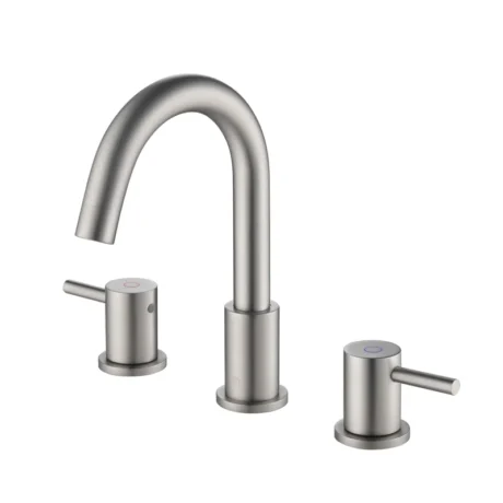 KBF1016BN Circular Widespread 2-handle Bathroom Faucet with Drain Assembly