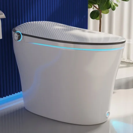 DV-1S0019 Smart Bidet Toilet Quiet-Closed Heated Seat Sensor Auto, Foot Kick & Blackout Flush, Advanced