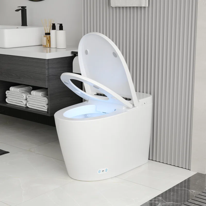 DV-1S0159-V1 Smart Toilet, Auto Flush, Heated Seat, Tankless One-Piece Toilets For Bathrooms - Image 2