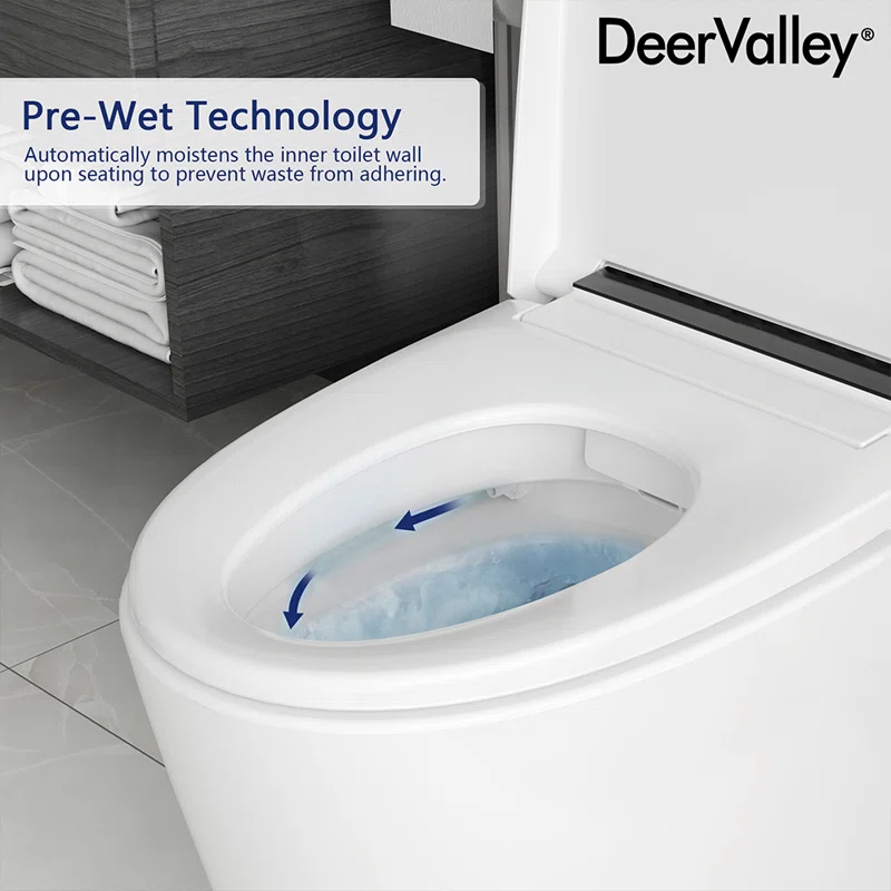 DV-1S0159-V1 Smart Toilet, Auto Flush, Heated Seat, Tankless One-Piece Toilets For Bathrooms - Image 7