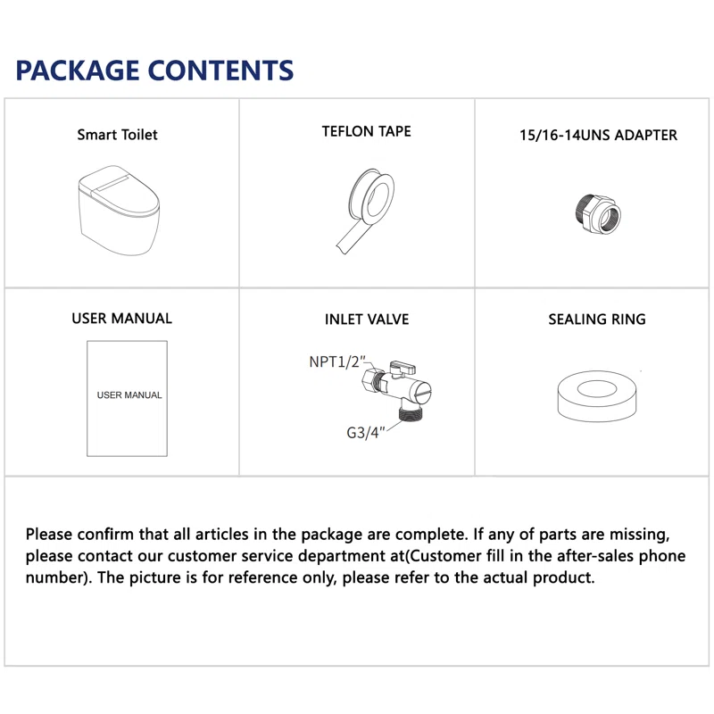 DV-1S0159-V1 Smart Toilet, Auto Flush, Heated Seat, Tankless One-Piece Toilets For Bathrooms - Image 18
