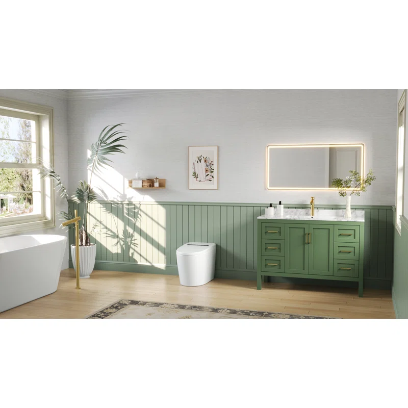 DV-1S0159-V1 Smart Toilet, Auto Flush, Heated Seat, Tankless One-Piece Toilets For Bathrooms - Image 9