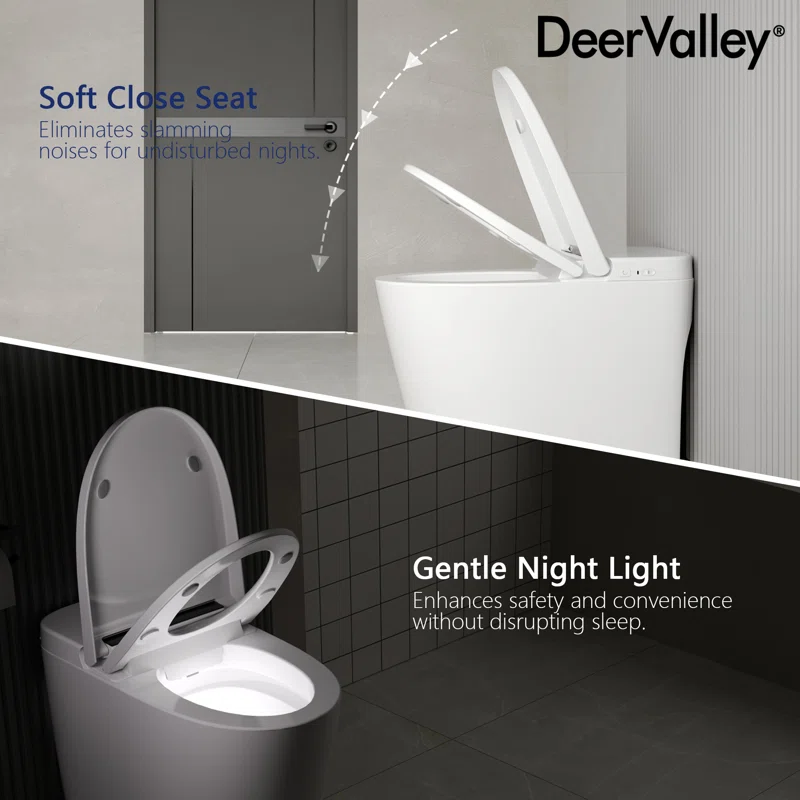 DV-1S0159-V1 Smart Toilet, Auto Flush, Heated Seat, Tankless One-Piece Toilets For Bathrooms - Image 8