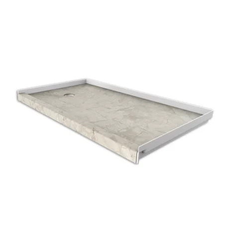 FLXSBL6032BC 60'' W 32'' D Rectangular Single Shower Base -  Botticino Cream