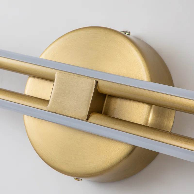 Shoji 2 - Light Dimmable LED Vanity Light - Finish: Brass Gold - Image 3