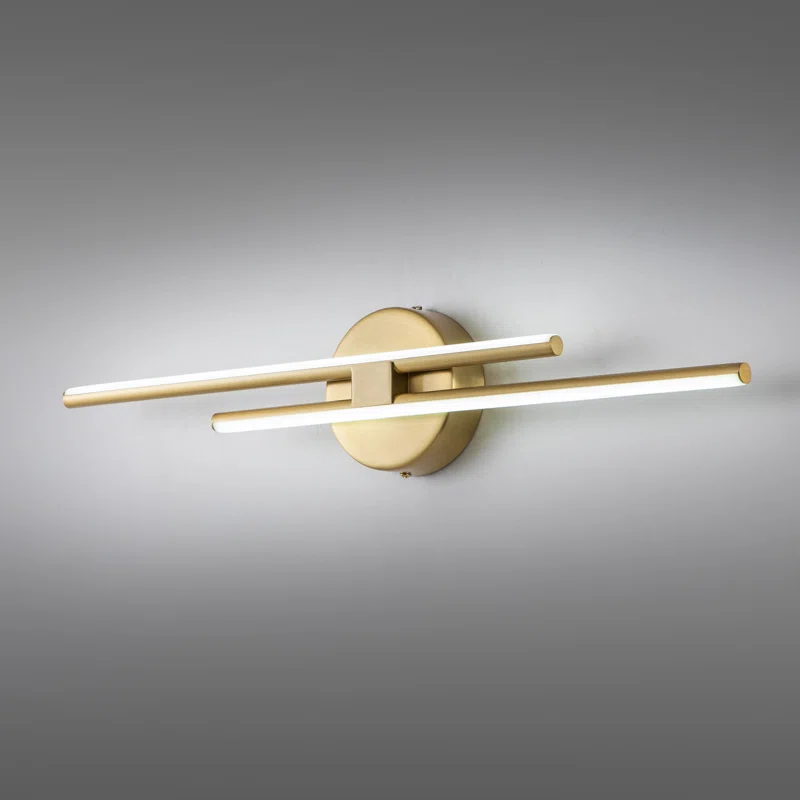 Shoji 2 - Light Dimmable LED Vanity Light - Finish: Brass Gold - Image 7
