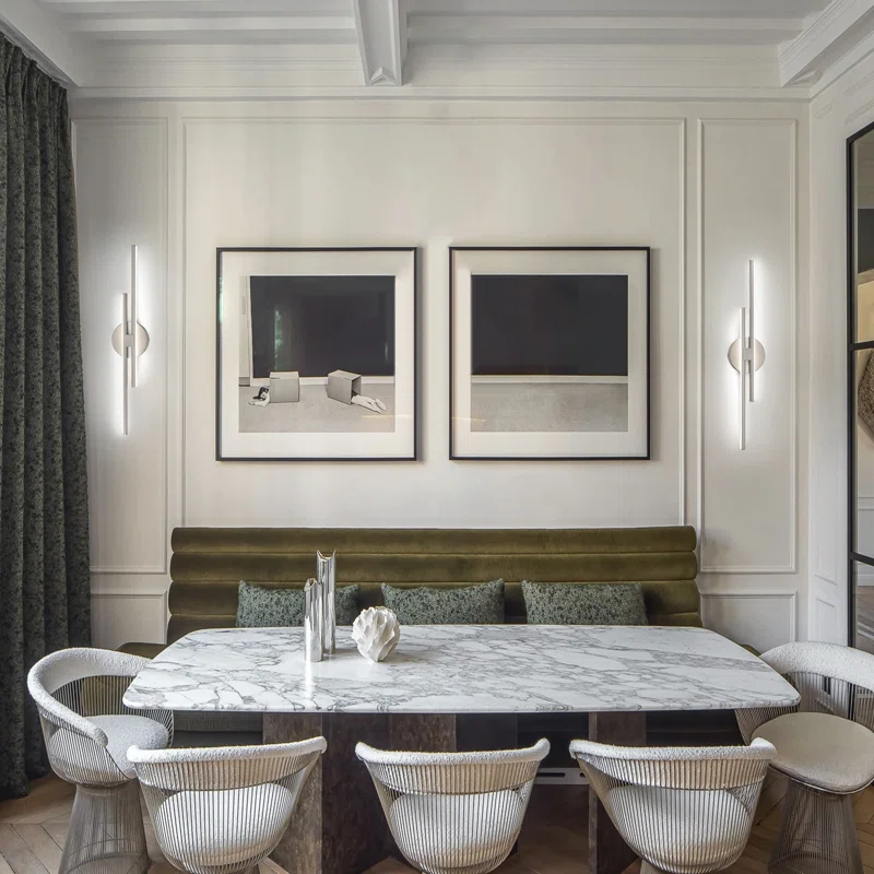 Shoji 2 - Light Dimmable LED Vanity Light - Finish: Nickel - Image 3