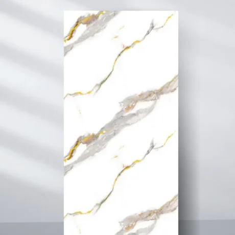 Silver Stream PVC Marble Sheets UV Protected | Waterproof | 4x8 ft (32 sq. ft)