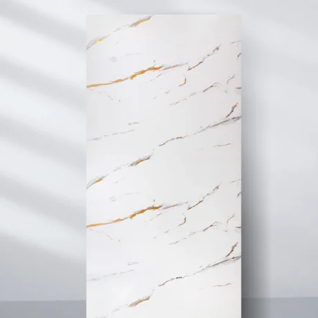 Caramel Vein PVC Marble Sheets UV Protected | Waterproof | 4x8 ft (32 sq. ft)