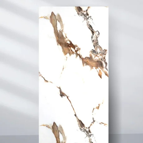 Ethereal Blush Marble UV Protected PVC Wall Panel - 4x8 ft, Fireproof & Waterproof (32 sq. ft)