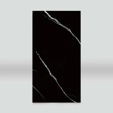 Deep Black Marble UV Protected PVC Wall Panel - 4x8 ft, Fireproof & Waterproof, (32 sq. ft)