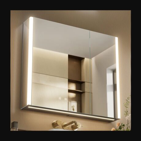 Wrought Studio LED Medicine Cabinet – 28 in. × 31 in. – W110620185